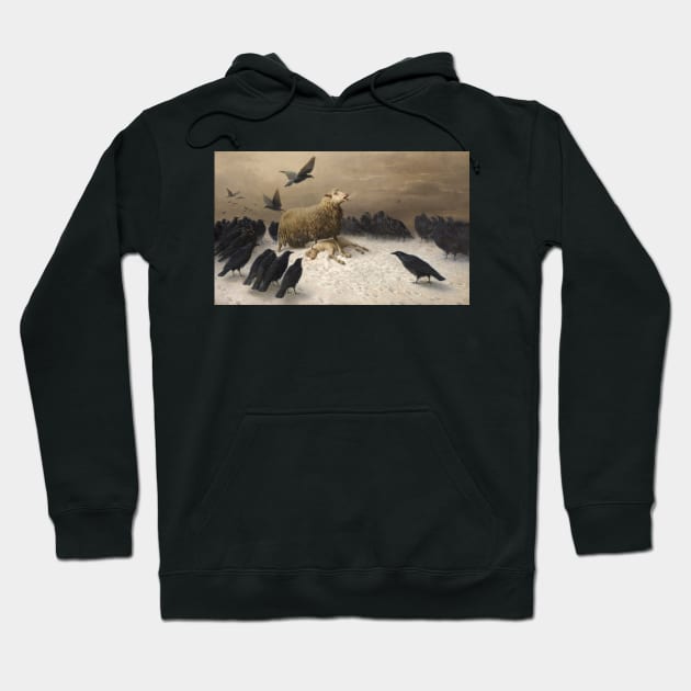 Anguish by August Friedrich Schenck Hoodie by Classic Art Stall